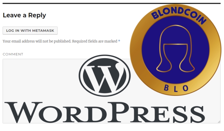 Blondcoin connect wordpress plugin